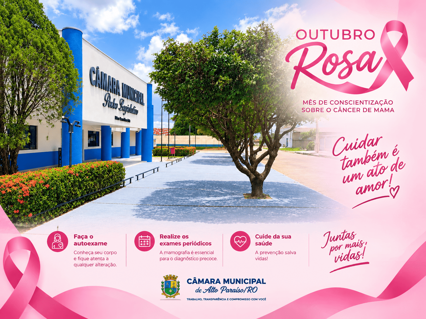 Outubro Rosa: informação, prevenção e cuidado com a saúde da mulher