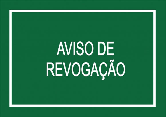 REVOGAÇÃO DE REAVISO DE DISPENSA DE LICITAÇÃO Nº 019/2024