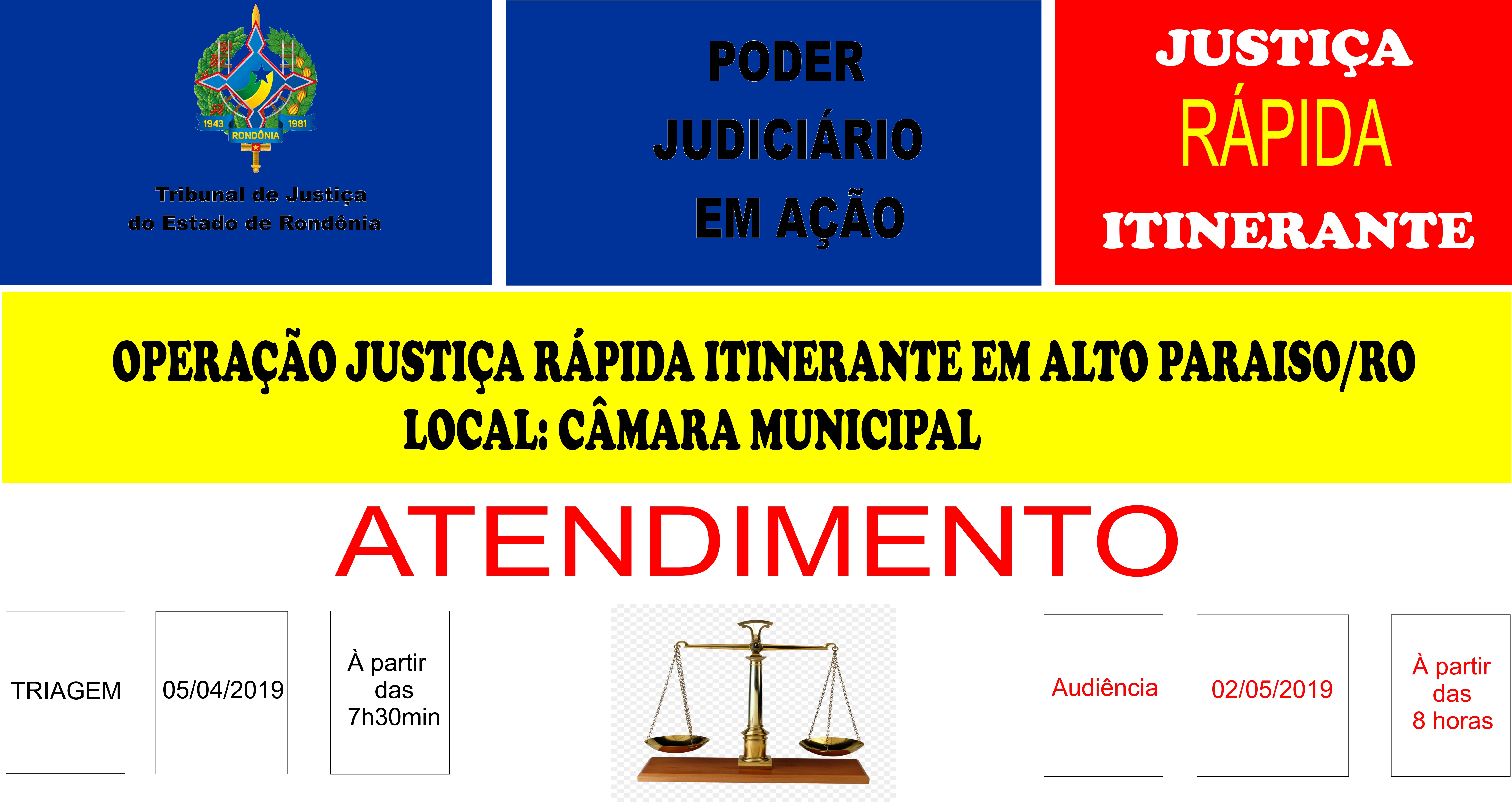 JUSTIÇA RÁPIDA ITINERANTE